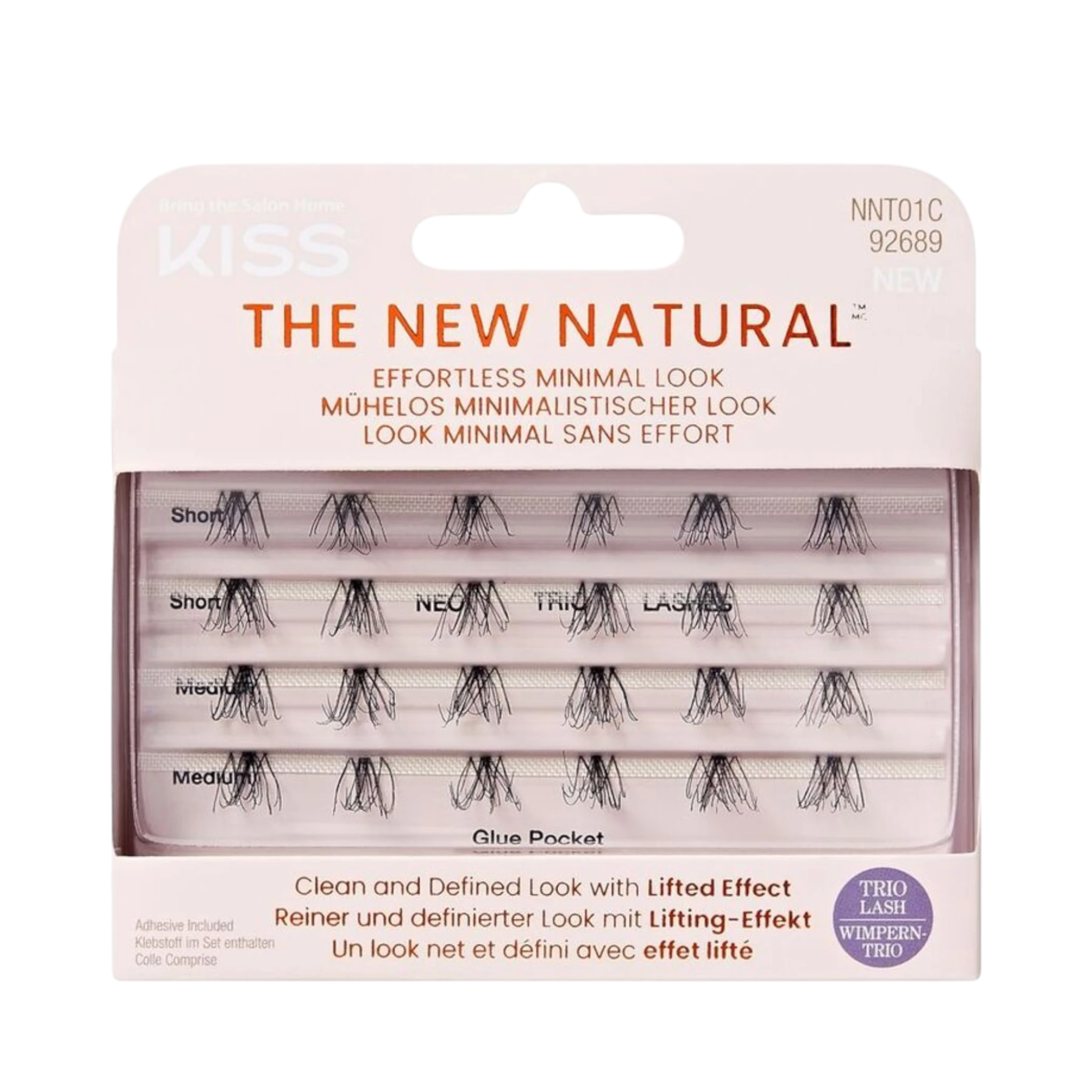 False Eyelashes-Kiss-The New Natural Half False Lashes-Neo-F