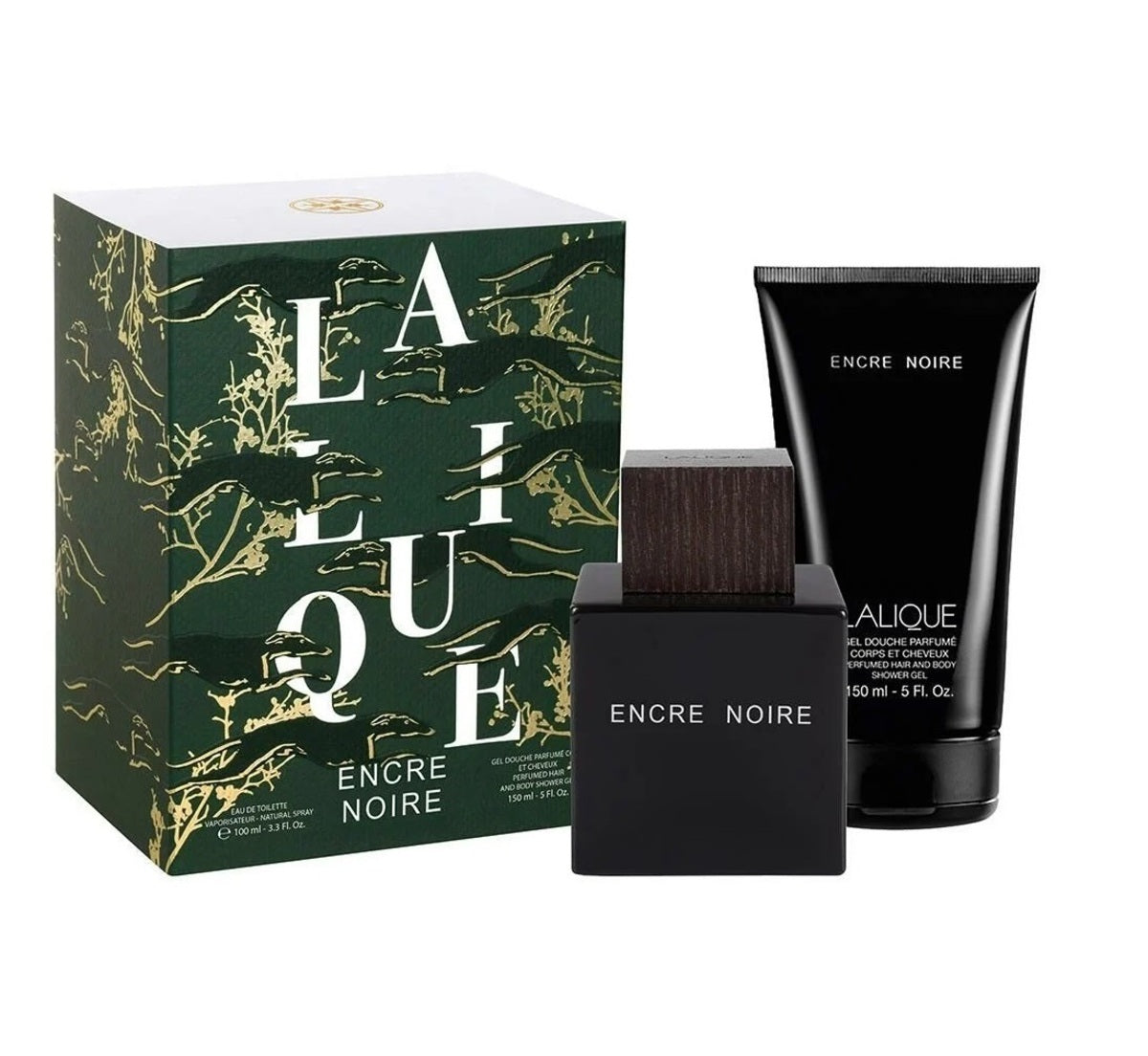 Perfume Set-Lalique-Encre Noire Perfume Gift Set-M