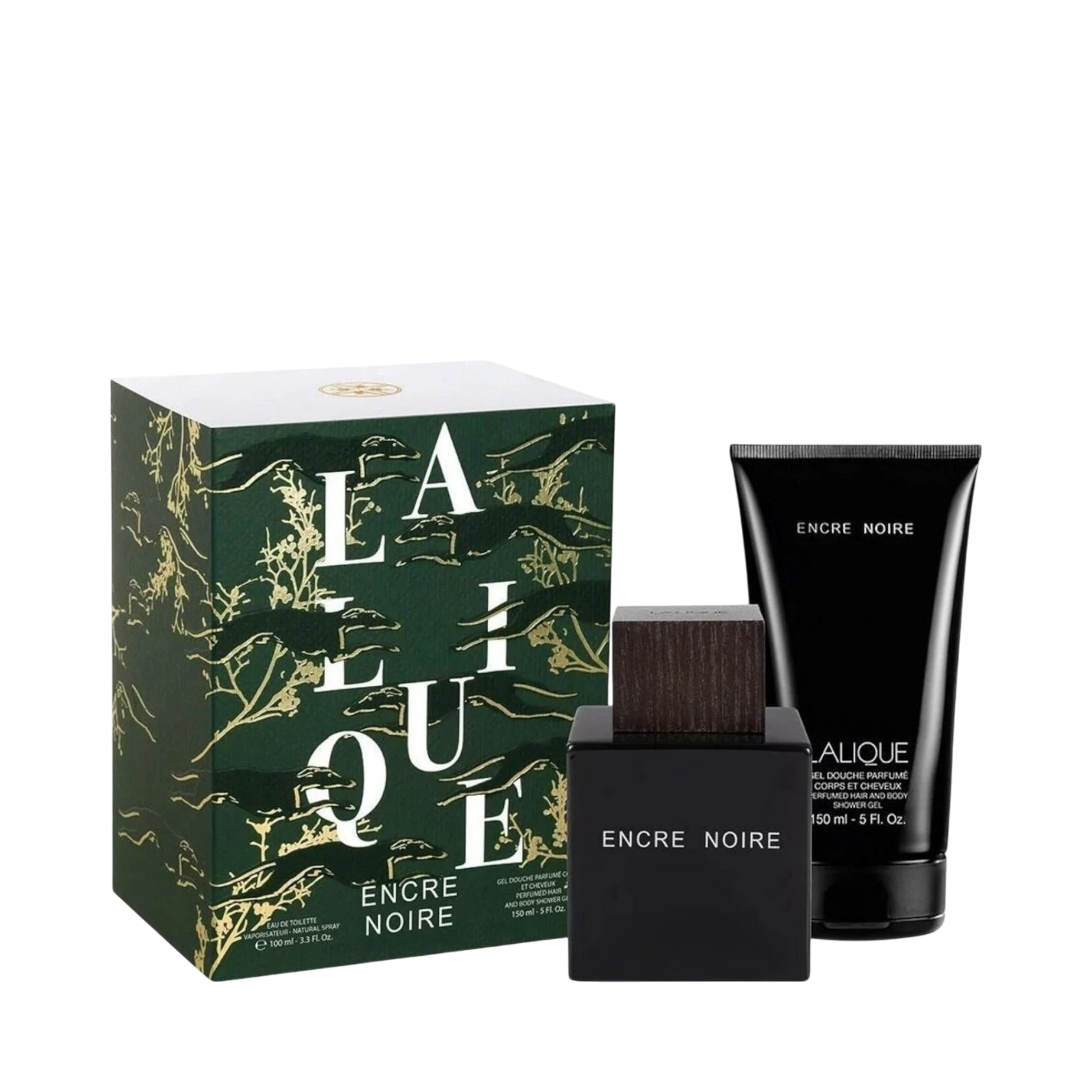 Perfume Set-Lalique-Encre Noire Perfume Gift Set-M