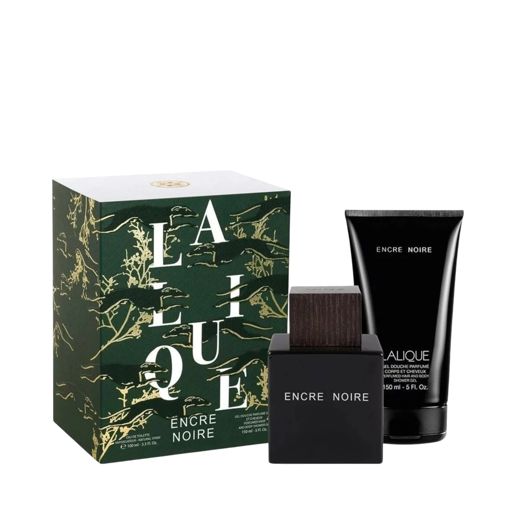 Perfume Set-Lalique-Encre Noire Perfume Gift Set-M