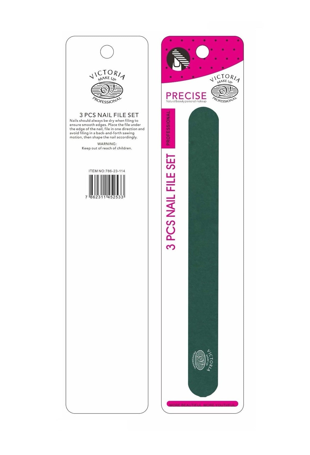 Nail File-Victoria Professional-Precise Nail File Set-F