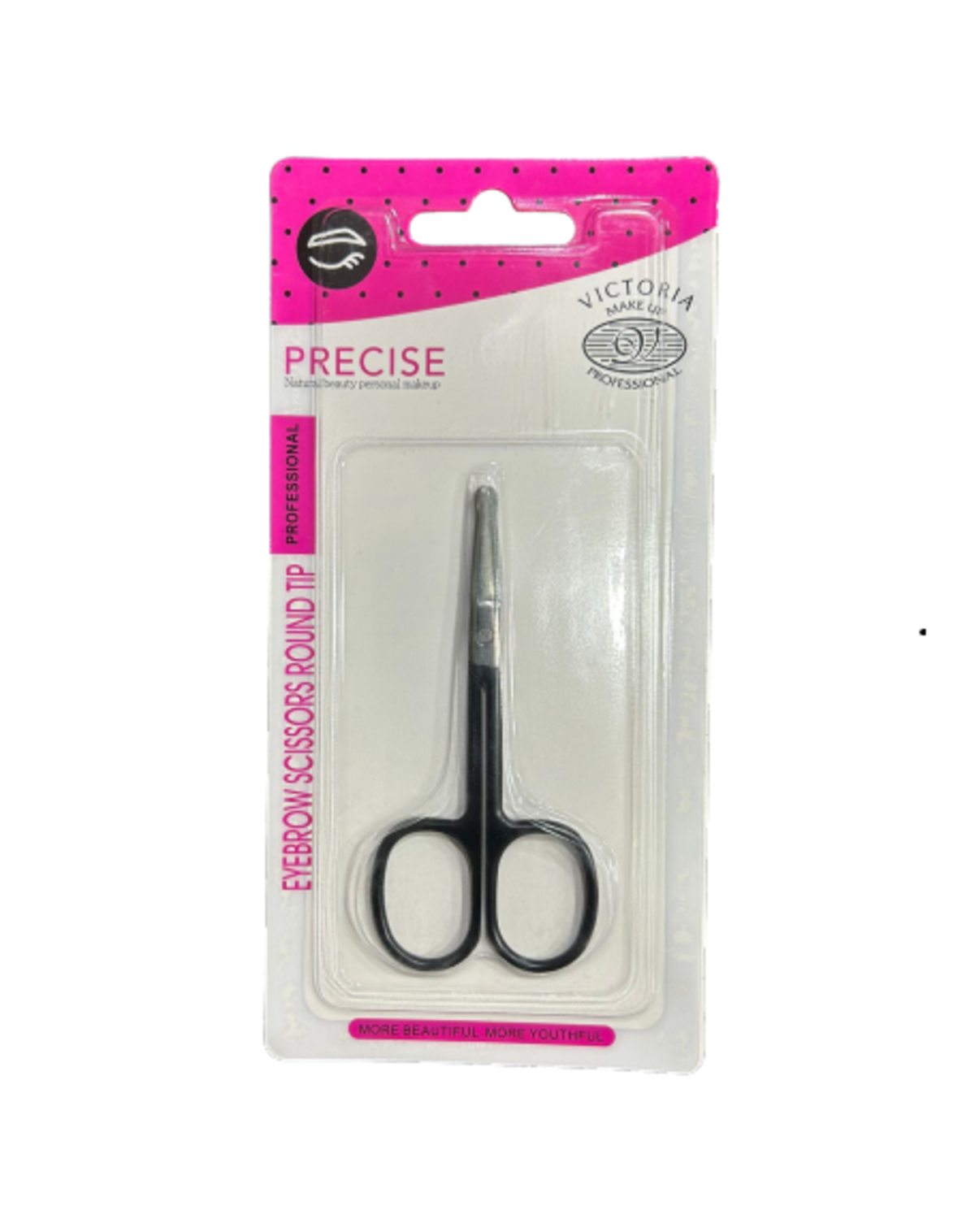 Brow Scissor-Victoria Professional-Round Tip Eyebrow Trimming Scissors-F