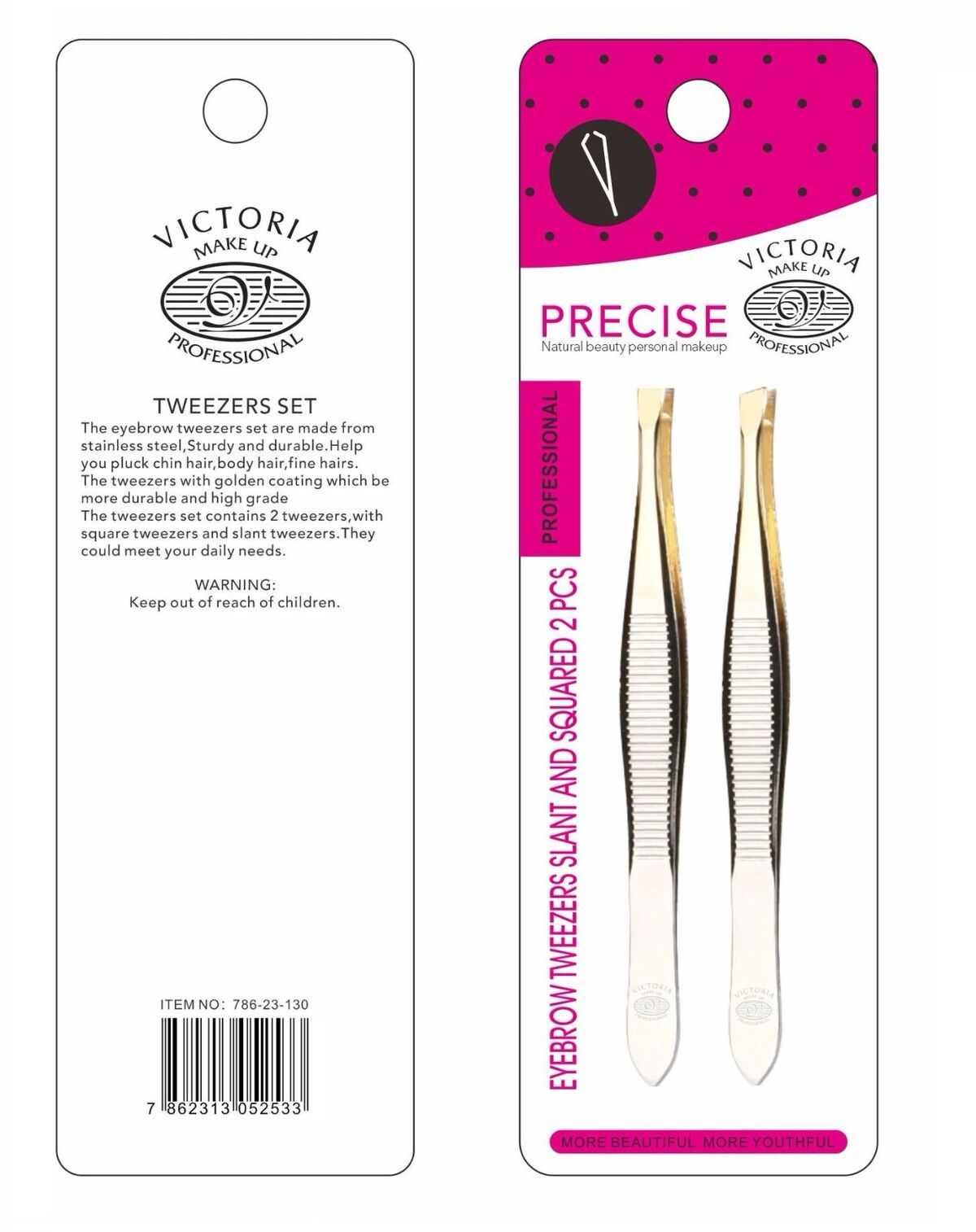 Tweezers-Victoria Professional-Precise Tweezers-F-2PCS