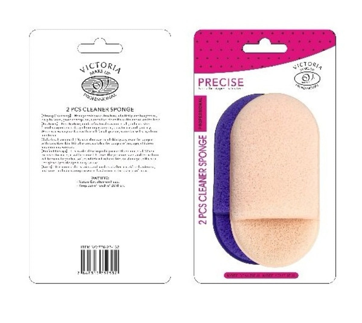 Cleansing Tool-Victoria Professional-Facial Cleansing Sponge-F-2PCS