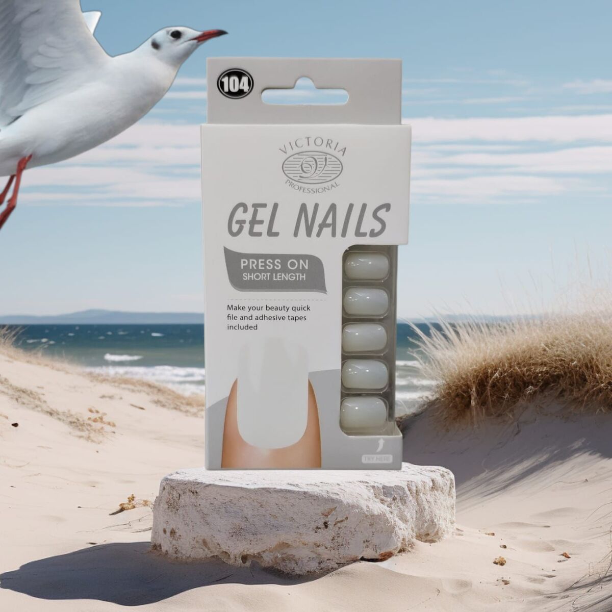 Nail Polish-Victoria Professional-Gel Press-On Nails-104-F