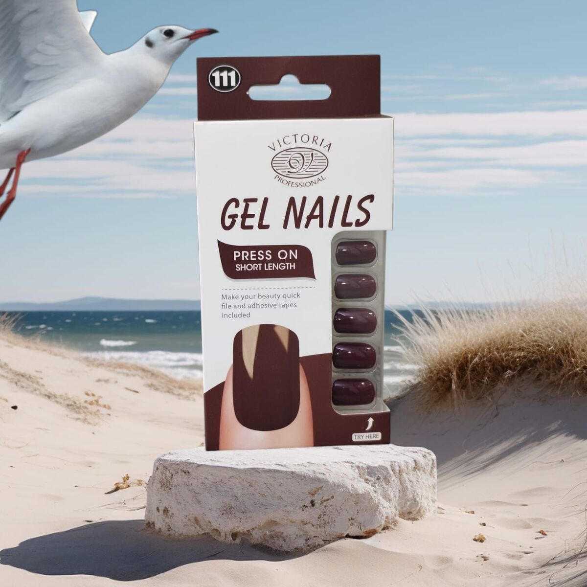 Nail Polish-Victoria Professional-Gel Press-On Nails-111-F