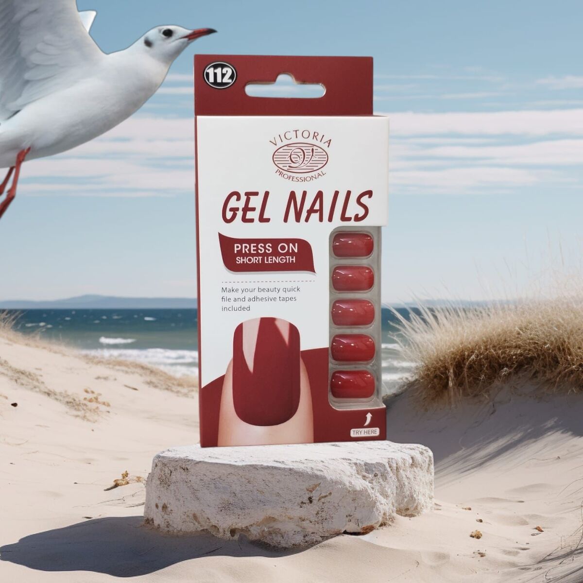 Nail Polish-Victoria Professional-Gel Press-On Nails-112-F