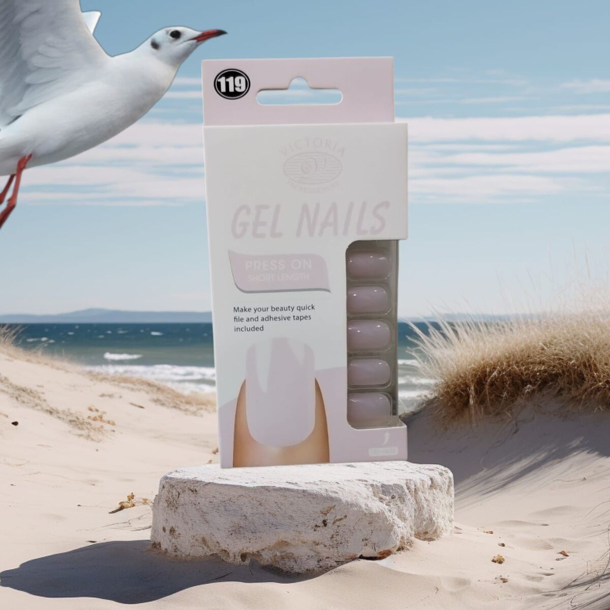 Nail Polish-Victoria Professional-Gel Press-On Nails-119-F