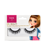 3D Layered Single Faye Faux Human Hair Lashes