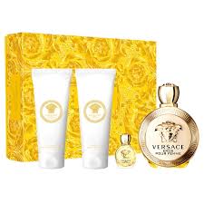 Perfume Set-Versace-Eros Eau de Parfum Classic Yellow Gift Set-F