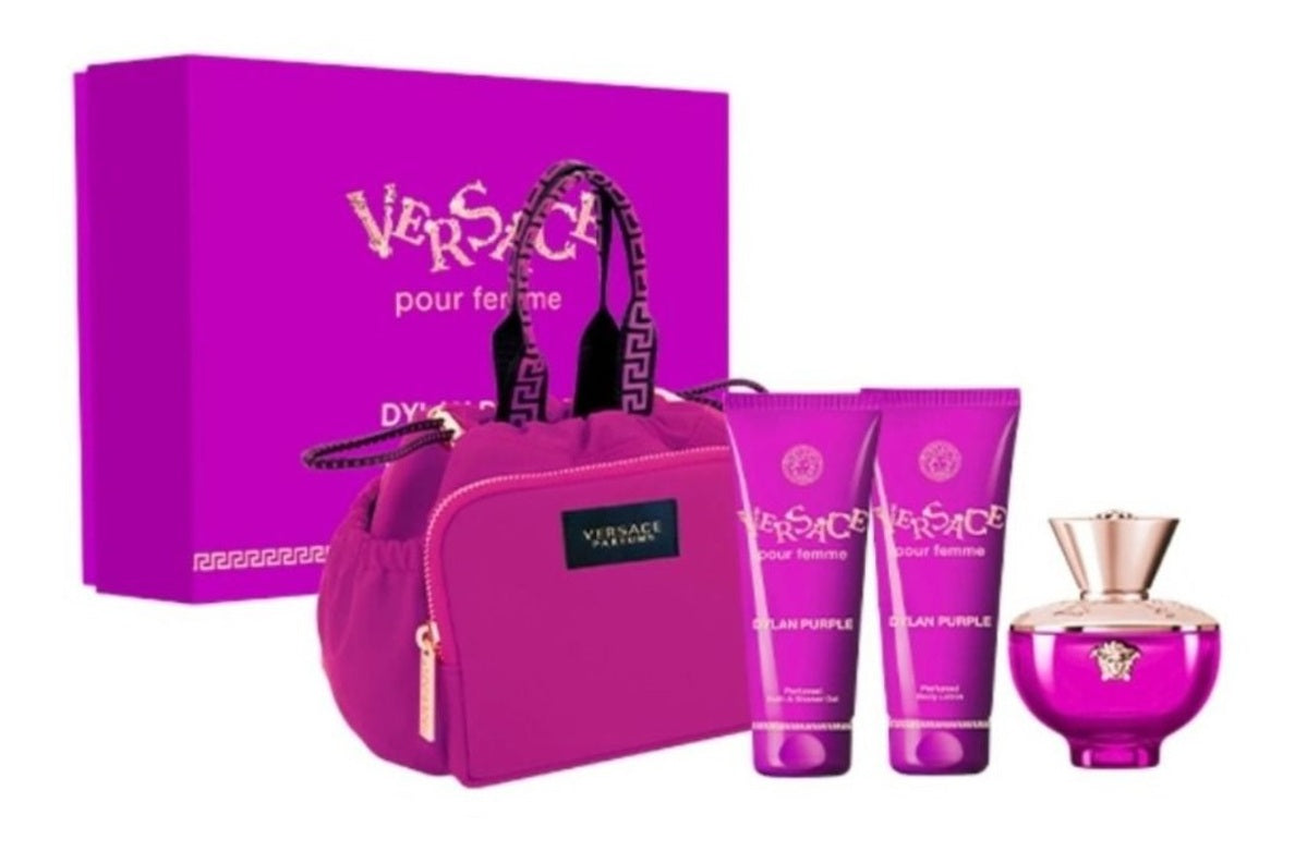 Perfume Set-Versace-Dylan Purple Eau de Parfum Teen Gift Set-F