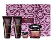 Perfume Set-Versace-Crystal Noir Eau de Parfum Maroon Floral Gift Set-U