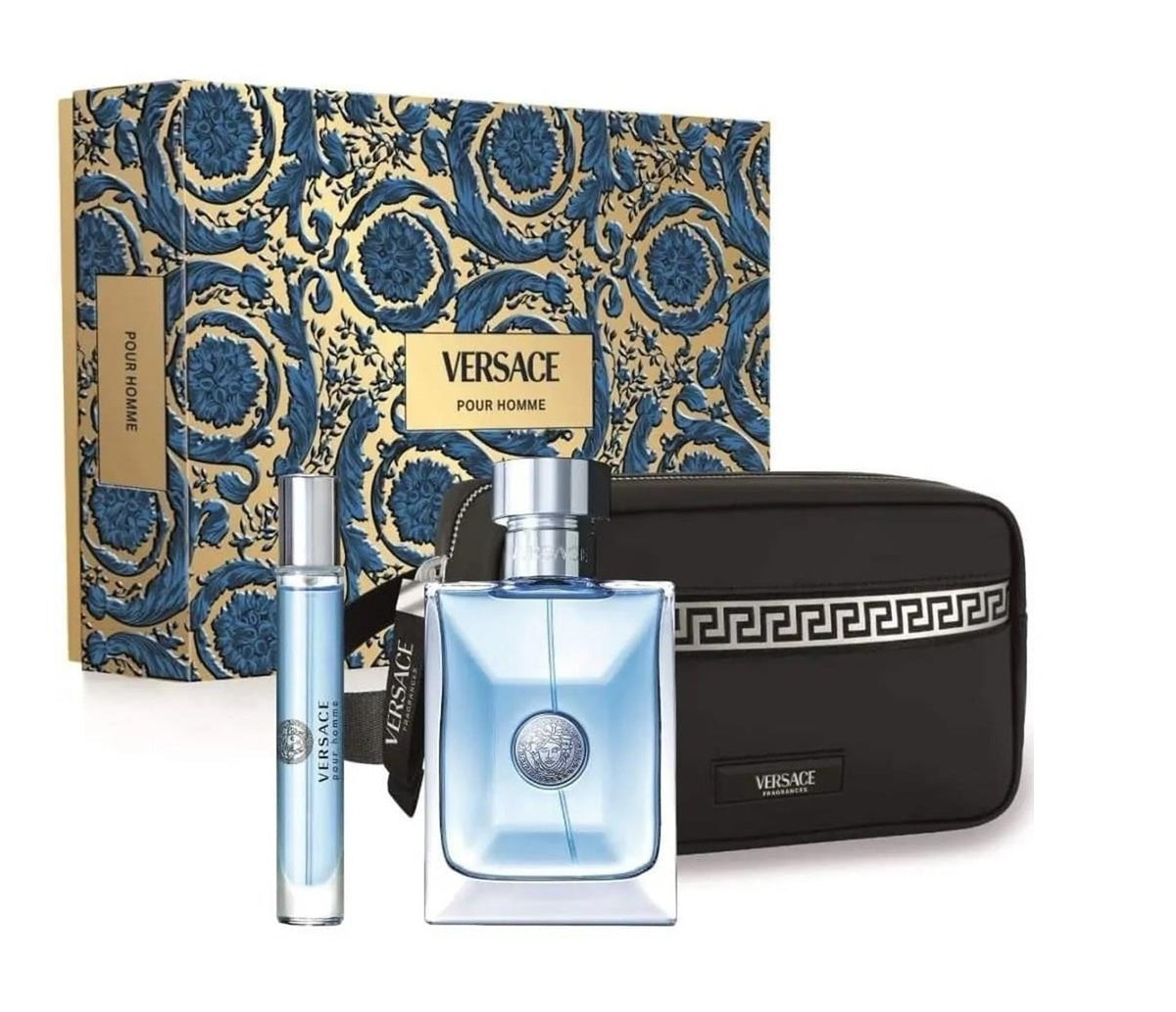Perfume Set-Versace-Versace Pour Homme Eau de Toilette Classic Gift Set-M