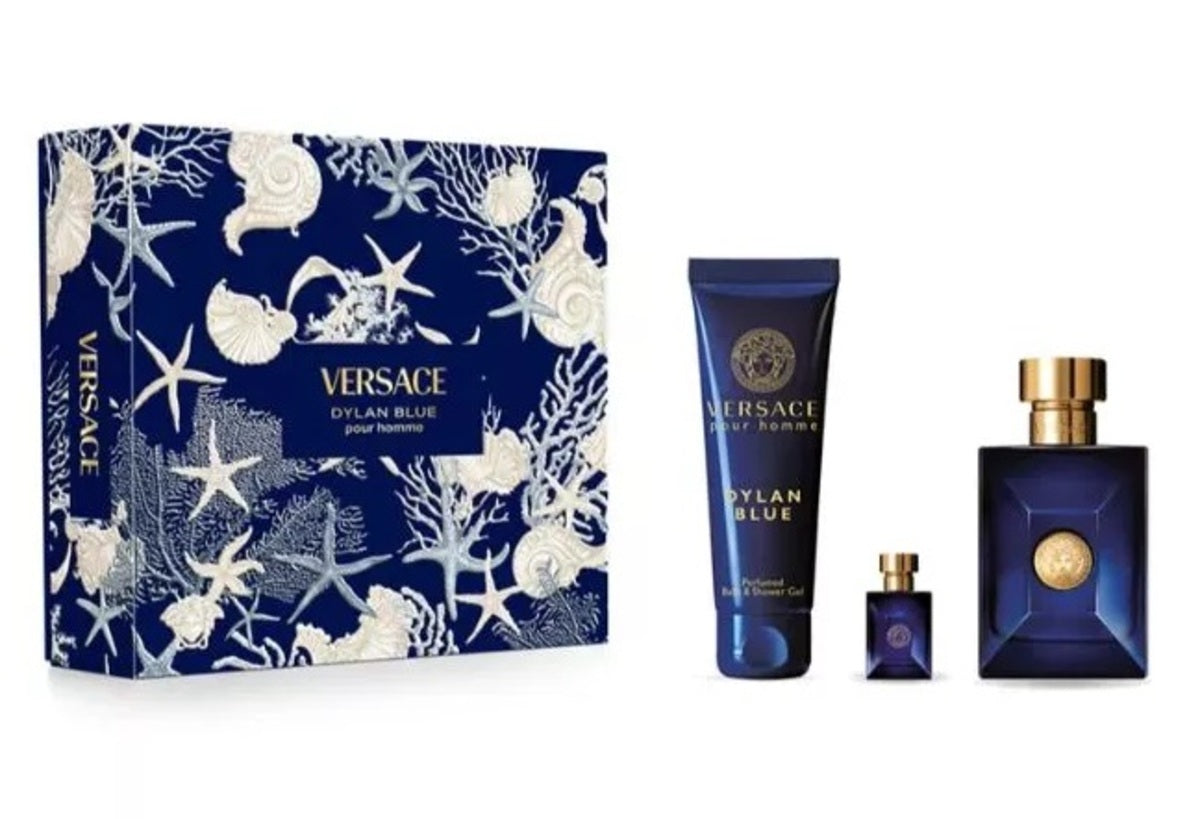 Perfume Set-Versace-Dylan Blue Eau de Toilette Coral Gift Set-M