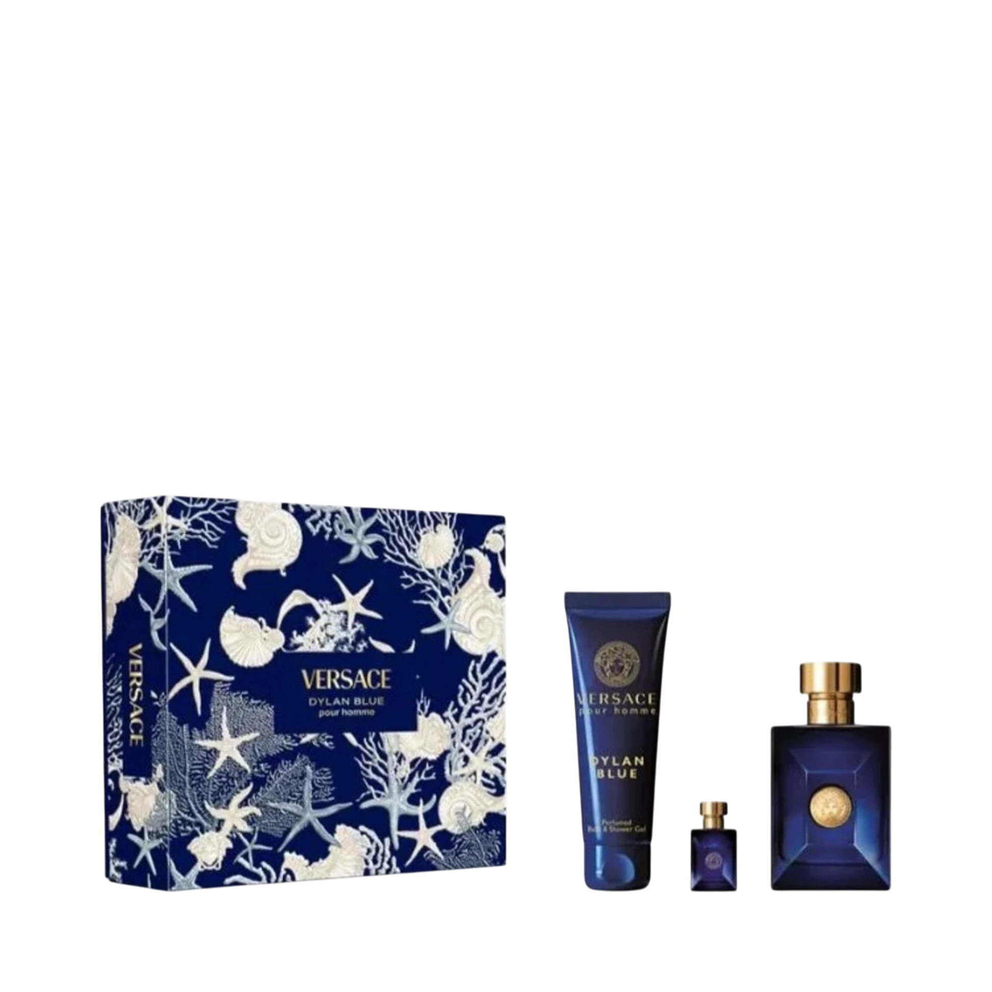 Perfume Set-Versace-Dylan Blue Eau de Toilette Coral Gift Set-M