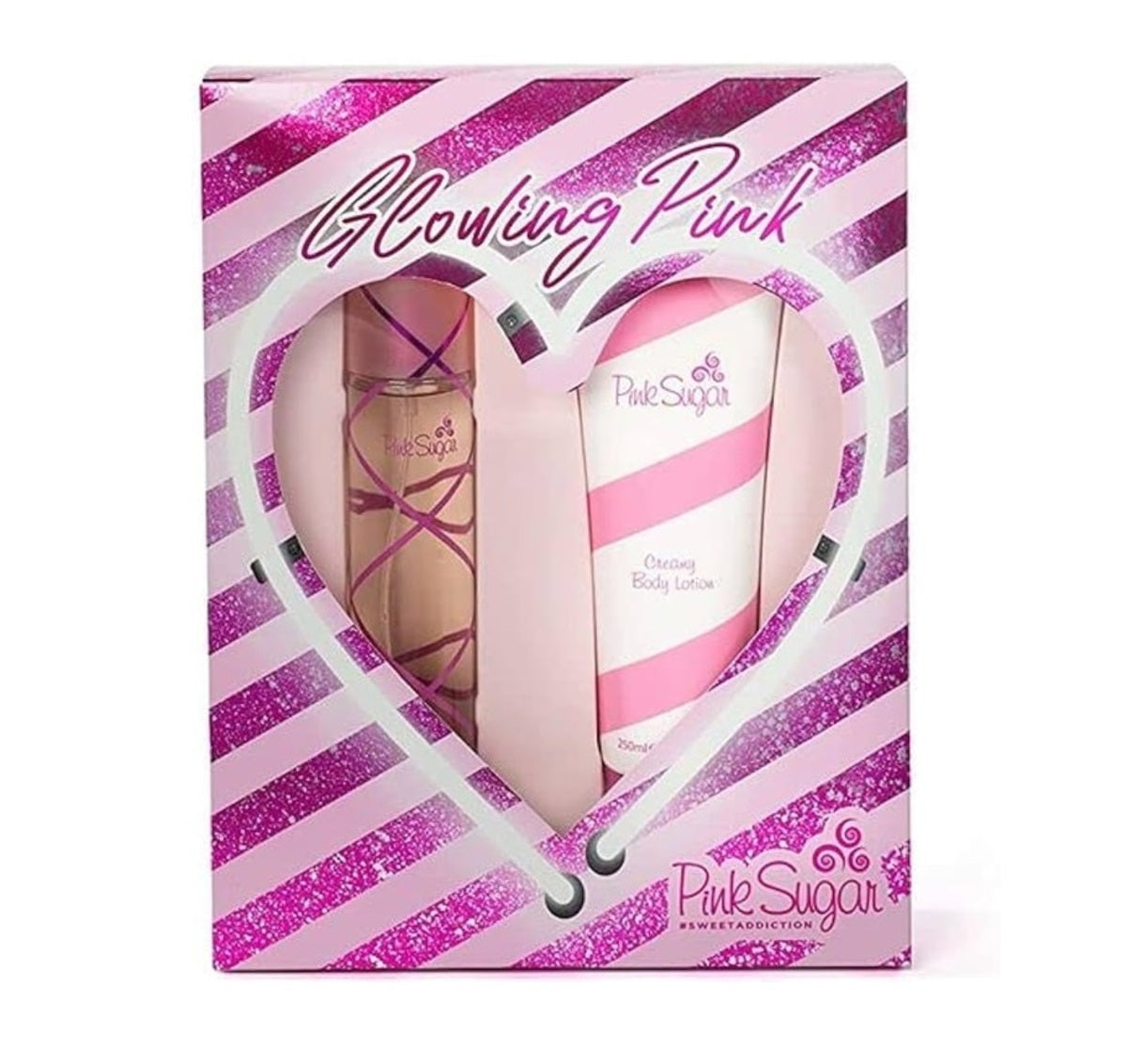 Perfume Set-Aquolina-Pink Sugar Glowing Pink Gift Set-F