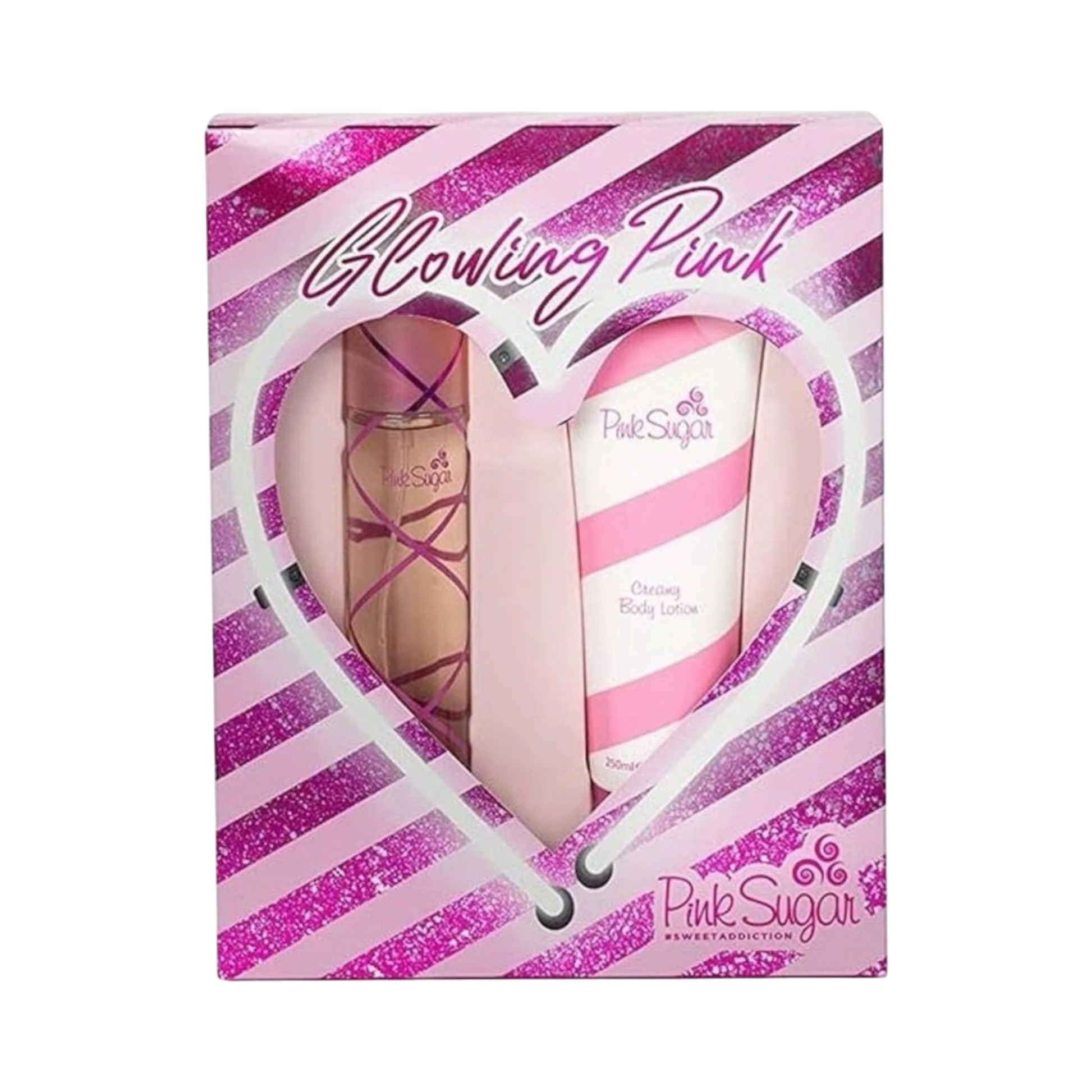 Perfume Set-Aquolina-Pink Sugar Glowing Pink Gift Set-F