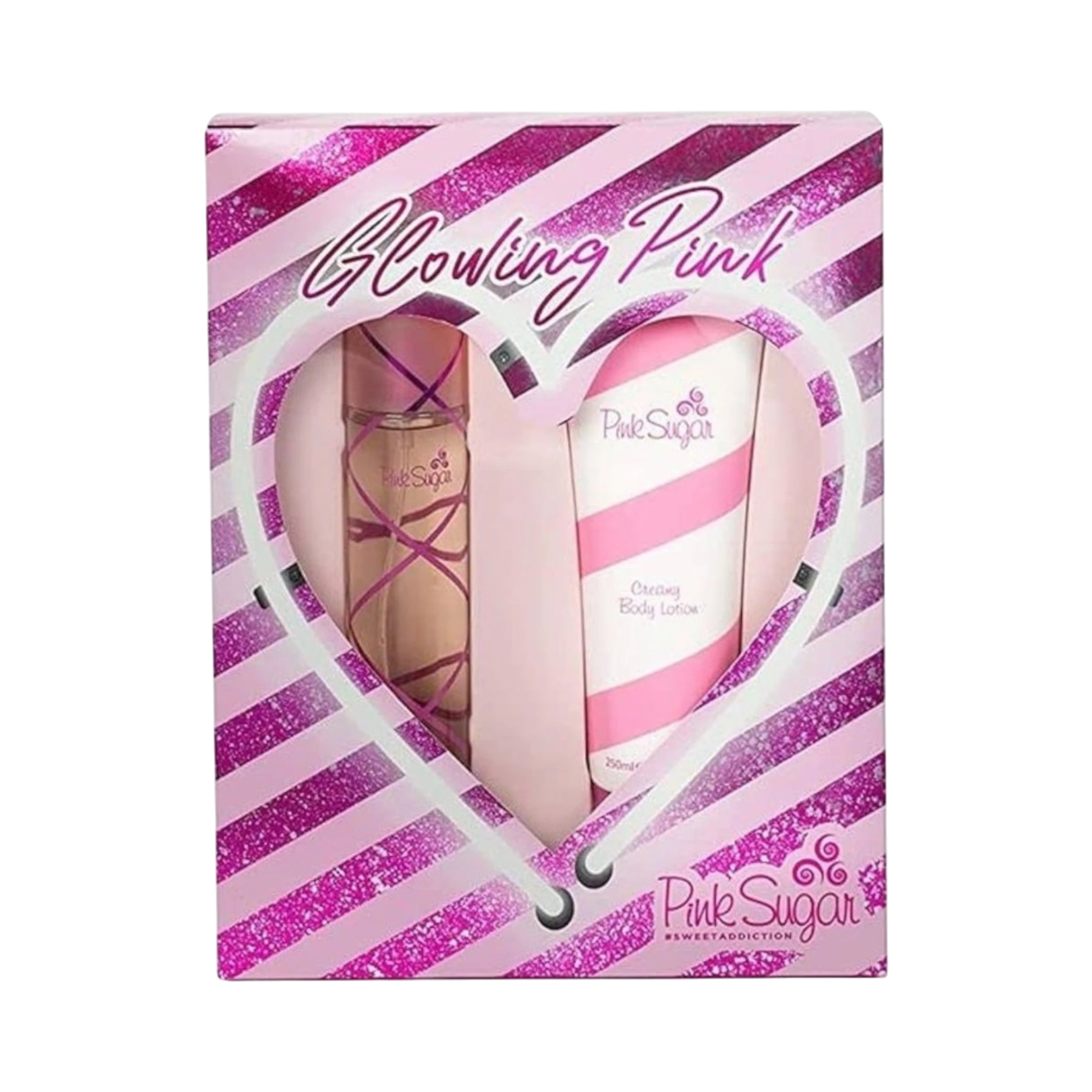 Perfume Set-Aquolina-Pink Sugar Glowing Pink Gift Set-F