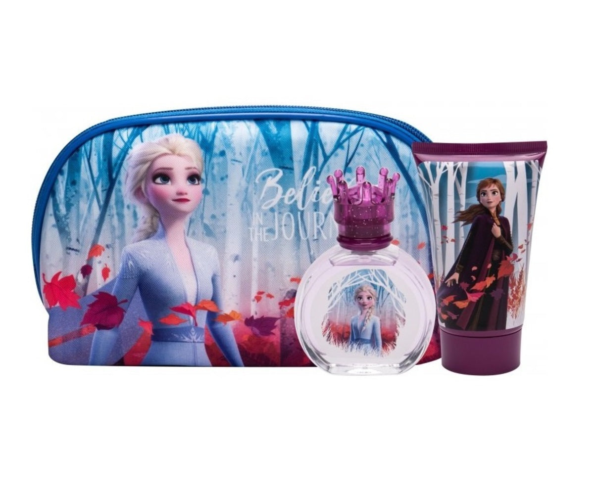 Perfume Set-Disney-Frozen II Toiletry Bag Gift Set-F
