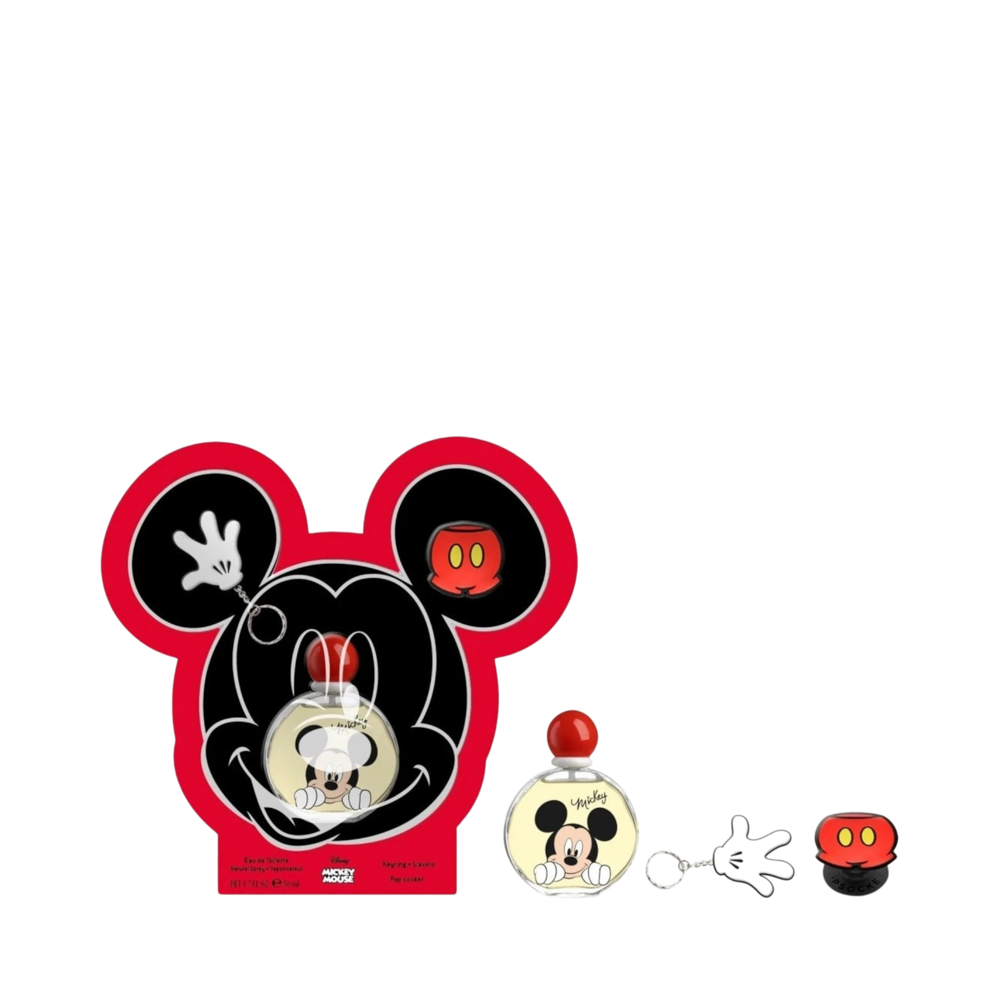 Perfume Set-Disney-Mickey Eau de Toilette, Keyring & Pop Socket Kid's Gift Set-M