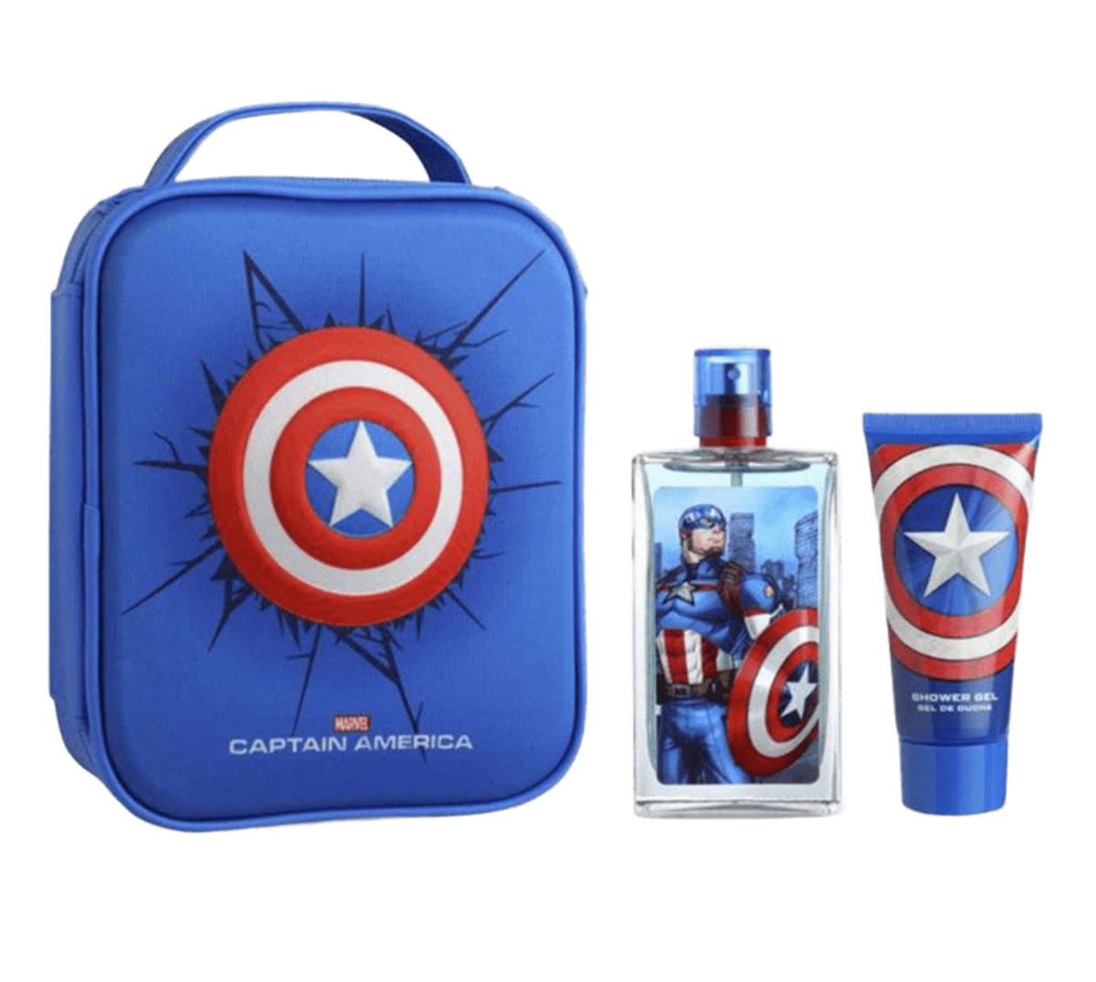 Perfume-Disney-Captain America Eau de Toilette & Shower Gel Zip Case Set-M