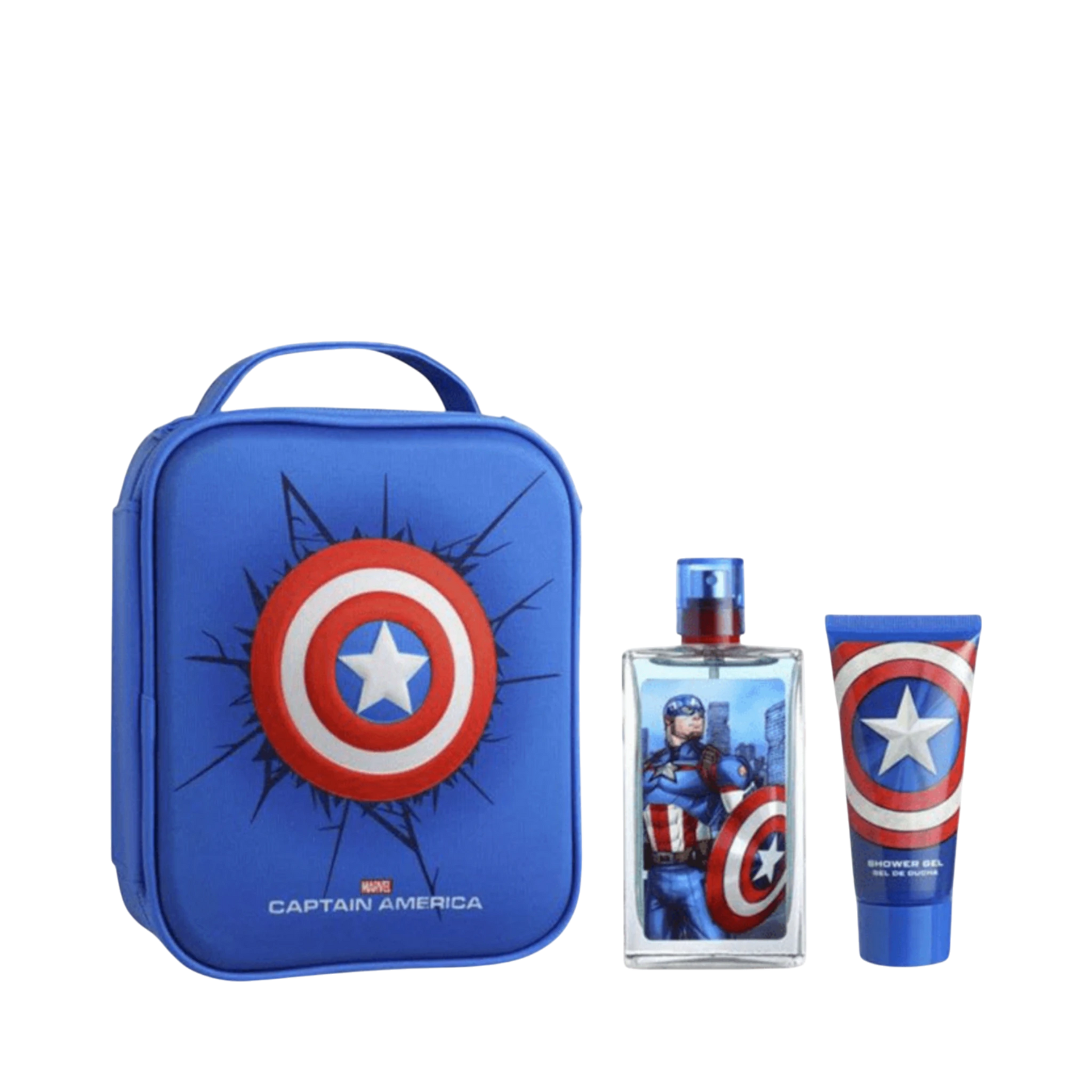 Perfume-Disney-Captain America Eau de Toilette & Shower Gel Zip Case Set-M