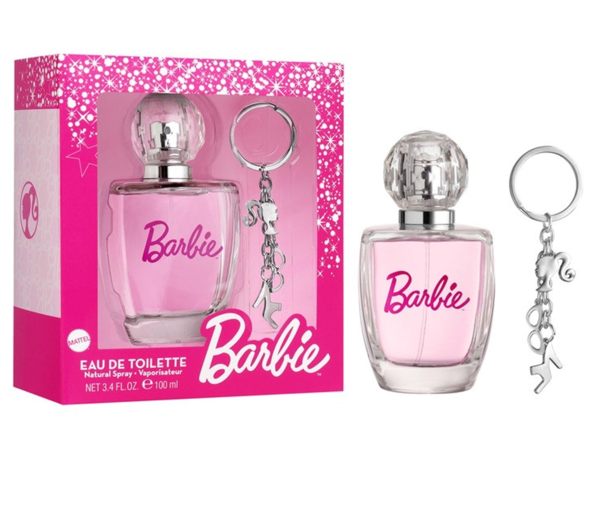 Perfume Set-Disney-Barbie Eau de Toilette & Key Ring Gift Set-F-100ML