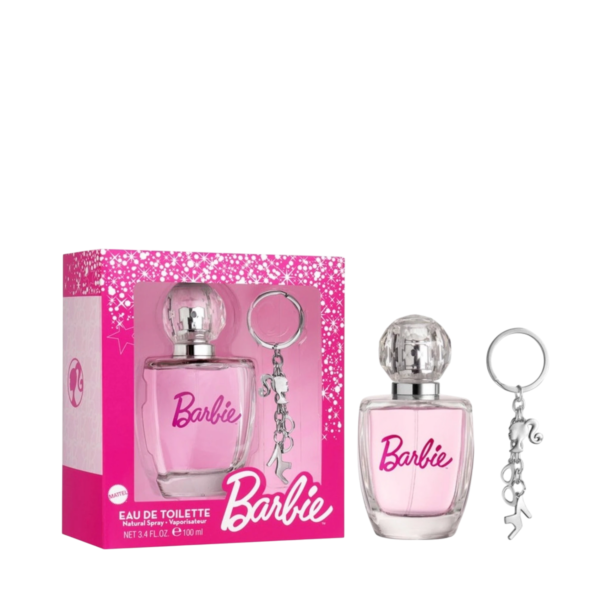 Perfume Set-Disney-Barbie Eau de Toilette & Key Ring Gift Set-F-100ML