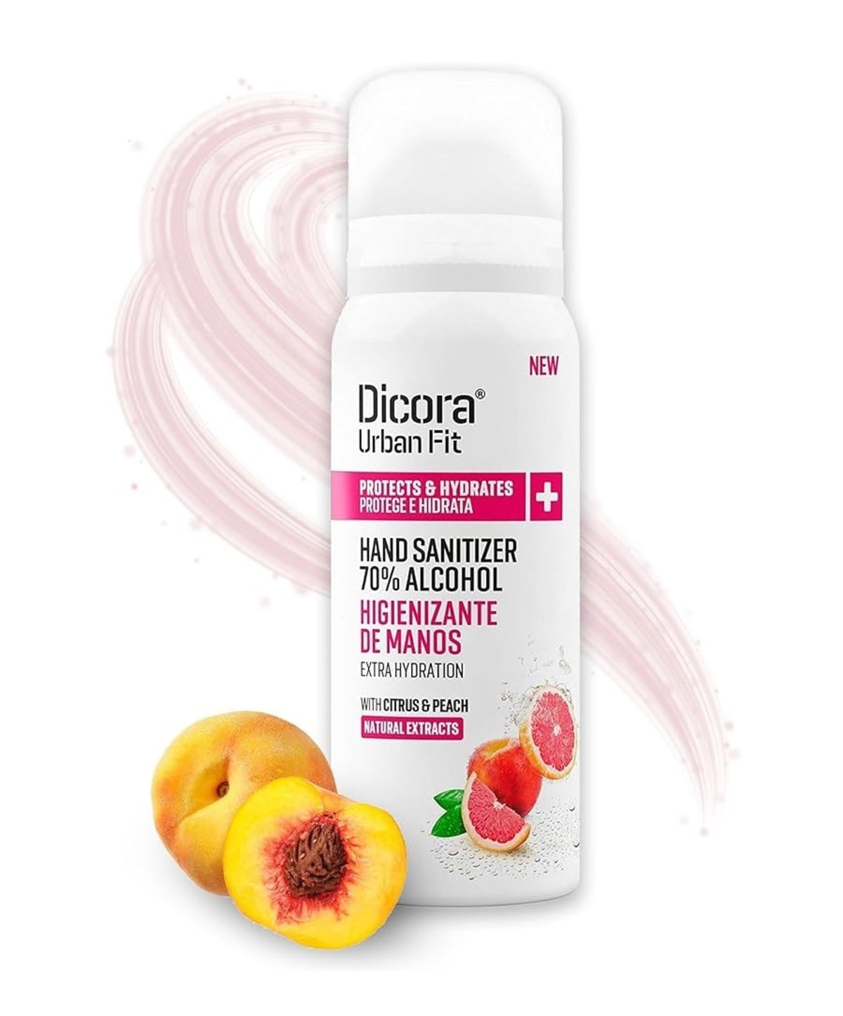 Hand Sanitizer-Dicora Urban Fit-Citrus Peach Antibacterial Hand Sanitizer-U-75ML