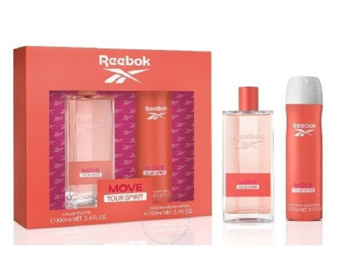 Perfume Set-Reebok-Move Your Spirit Deodorant Gift Set-F