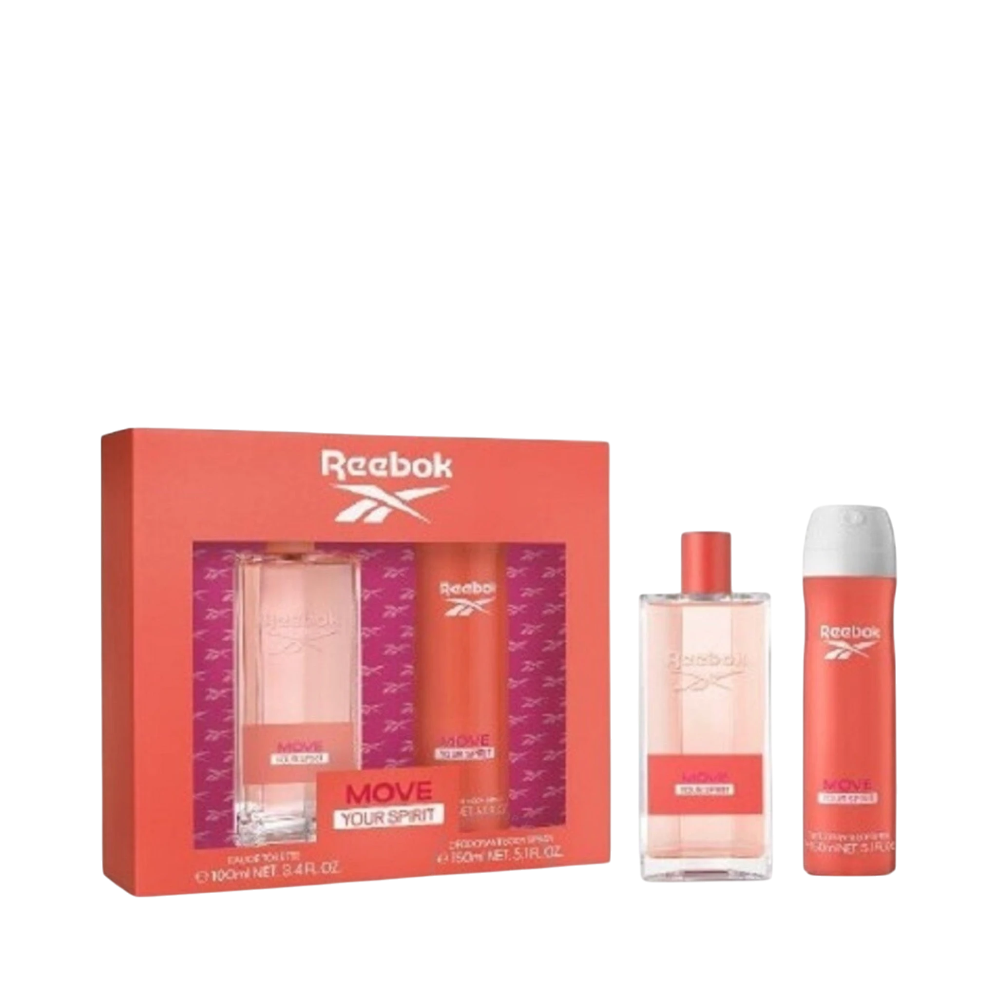 Perfume Set-Reebok-Move Your Spirit Deodorant Gift Set-F
