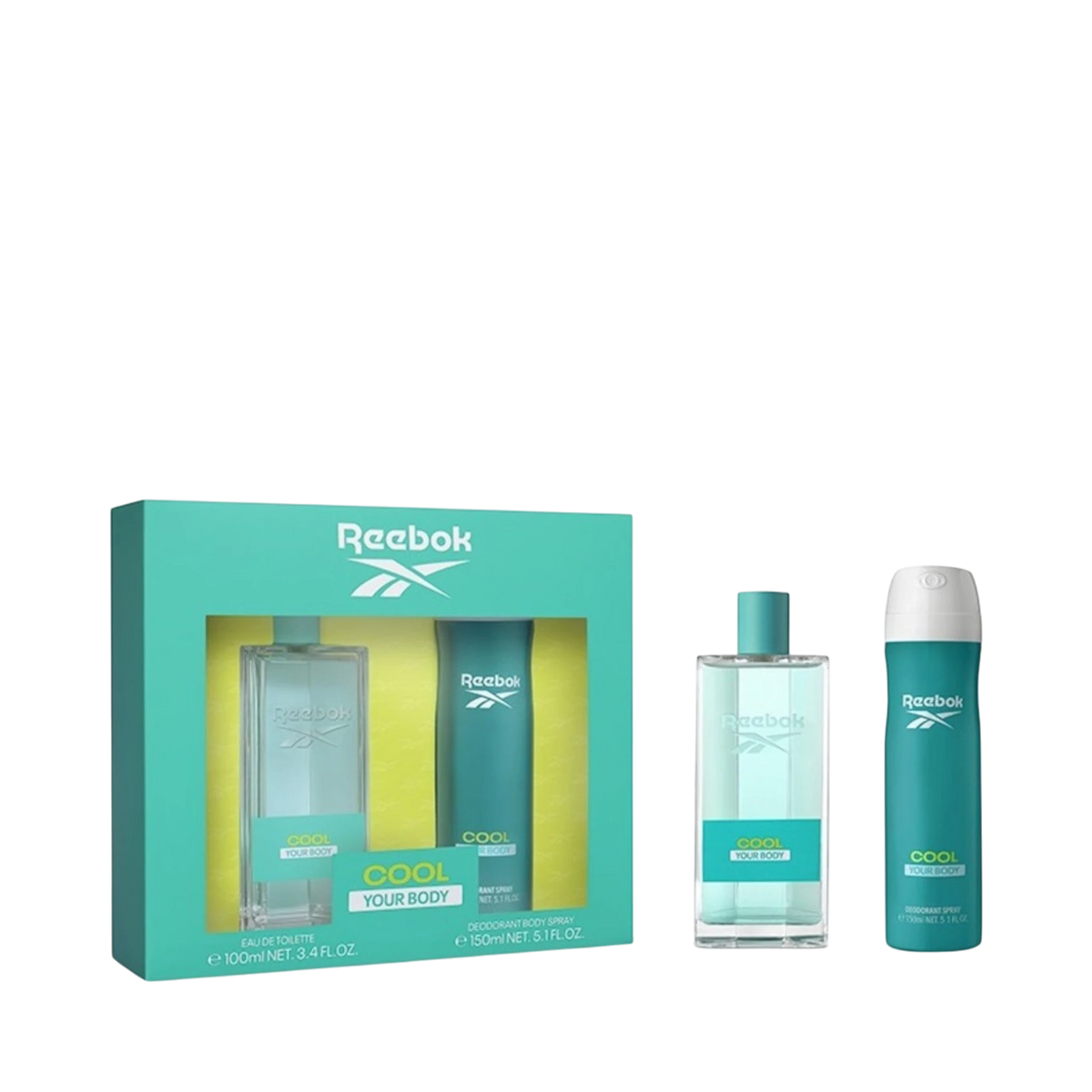 Perfume Set-Reebok-Cool Your Body Deodorant Gift Set-F