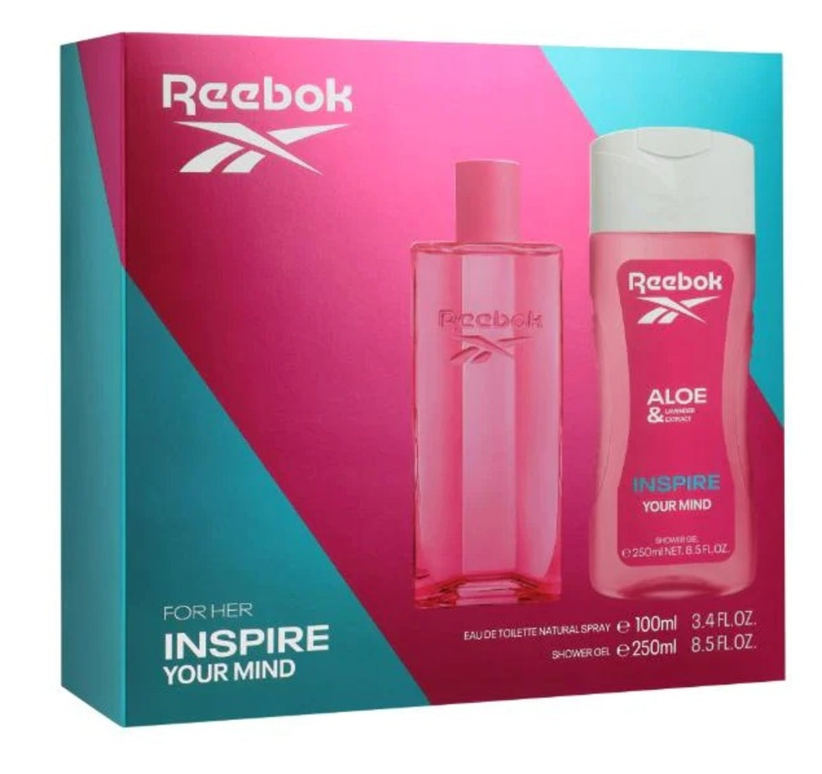 Perfume Set-Reebok-Inspire Activate Your Senses Shower Gel Gift Set-F