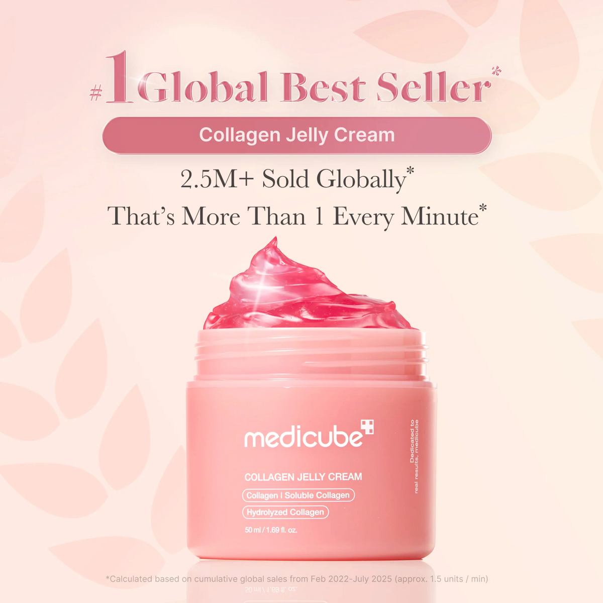 Medicube Collagen Jelly Cream 50 ml open jar infographic