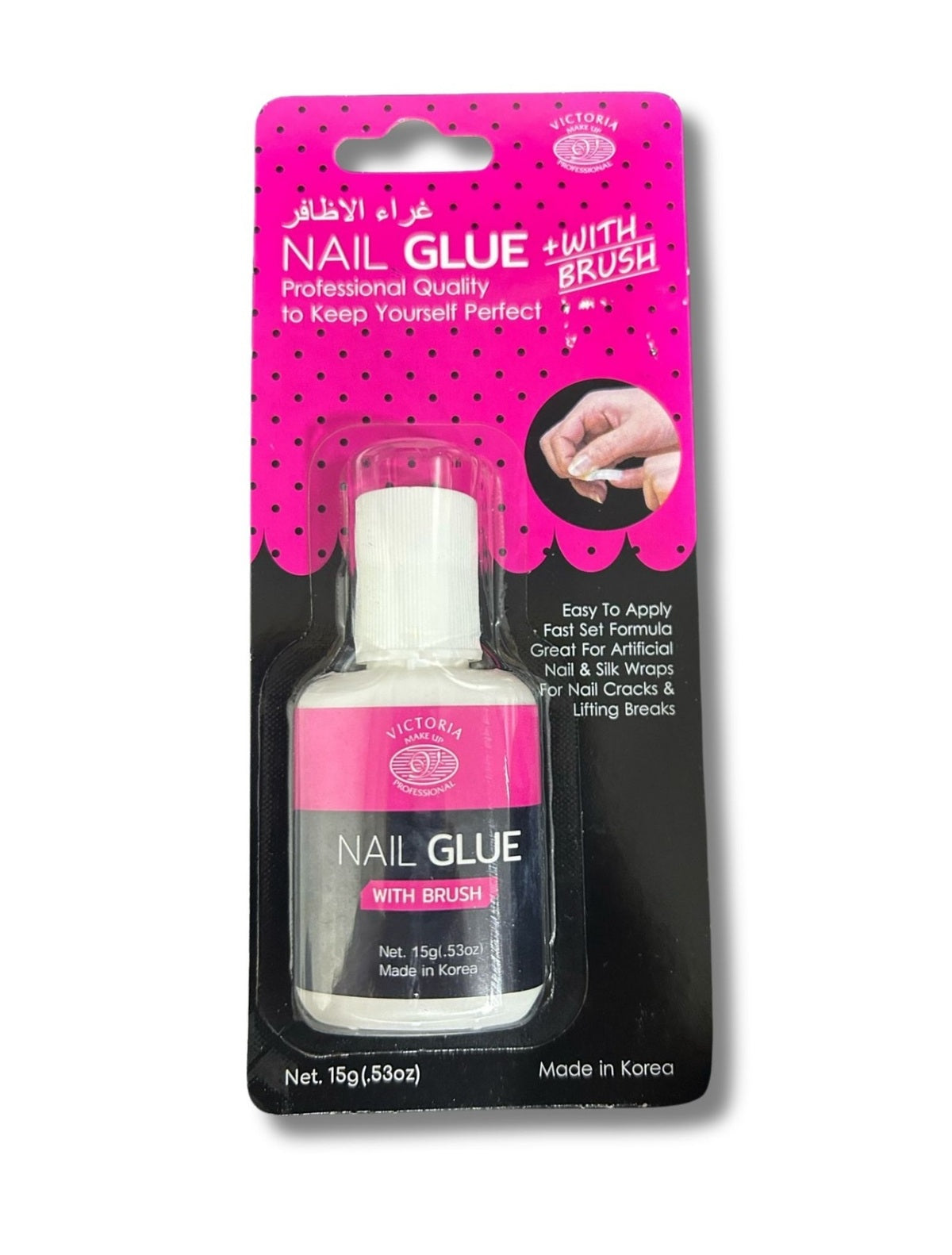 Nail Glue-Victoria Professional-Nail Glue With Brush-F-10G