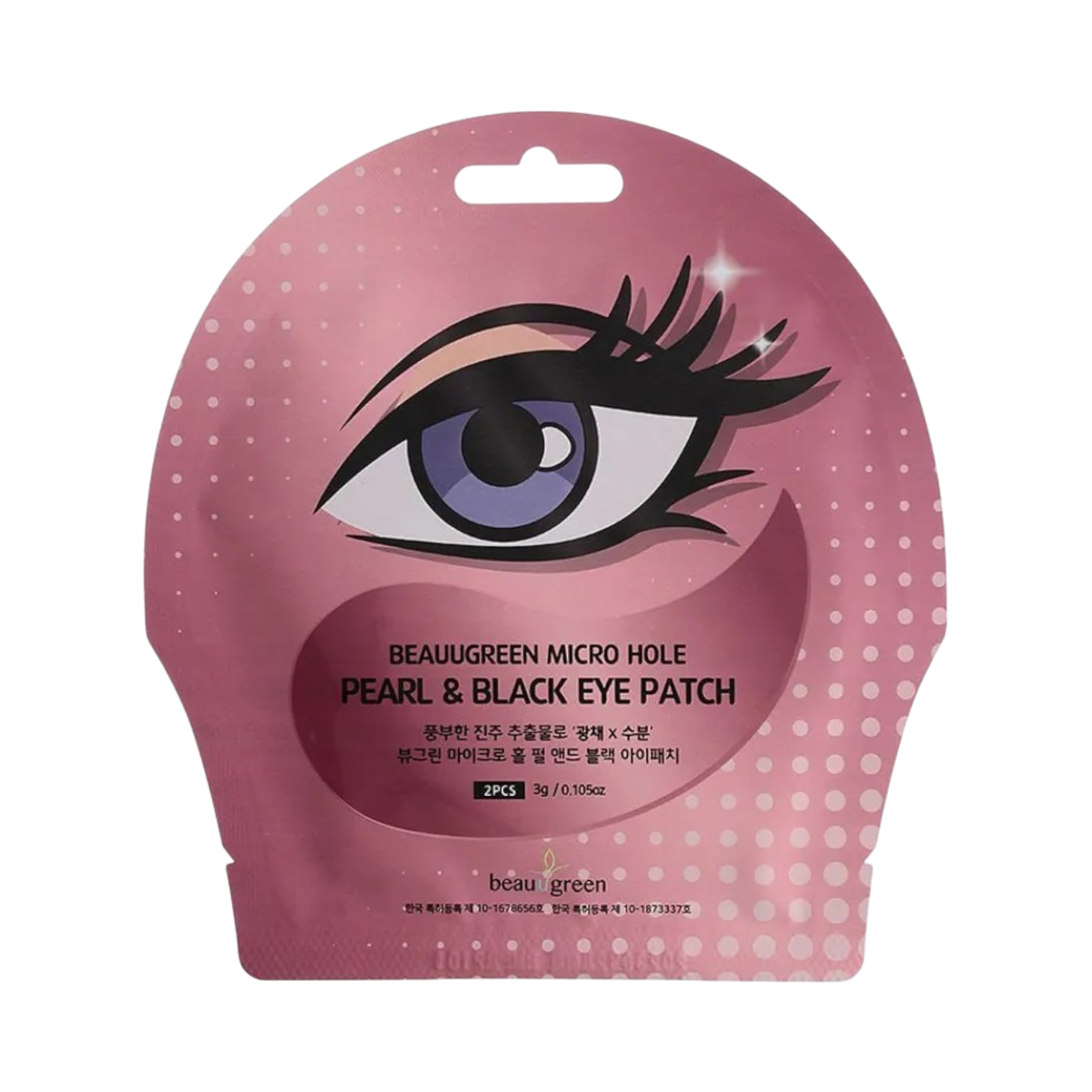 Micro Hole Pearl & Black Eye Patch