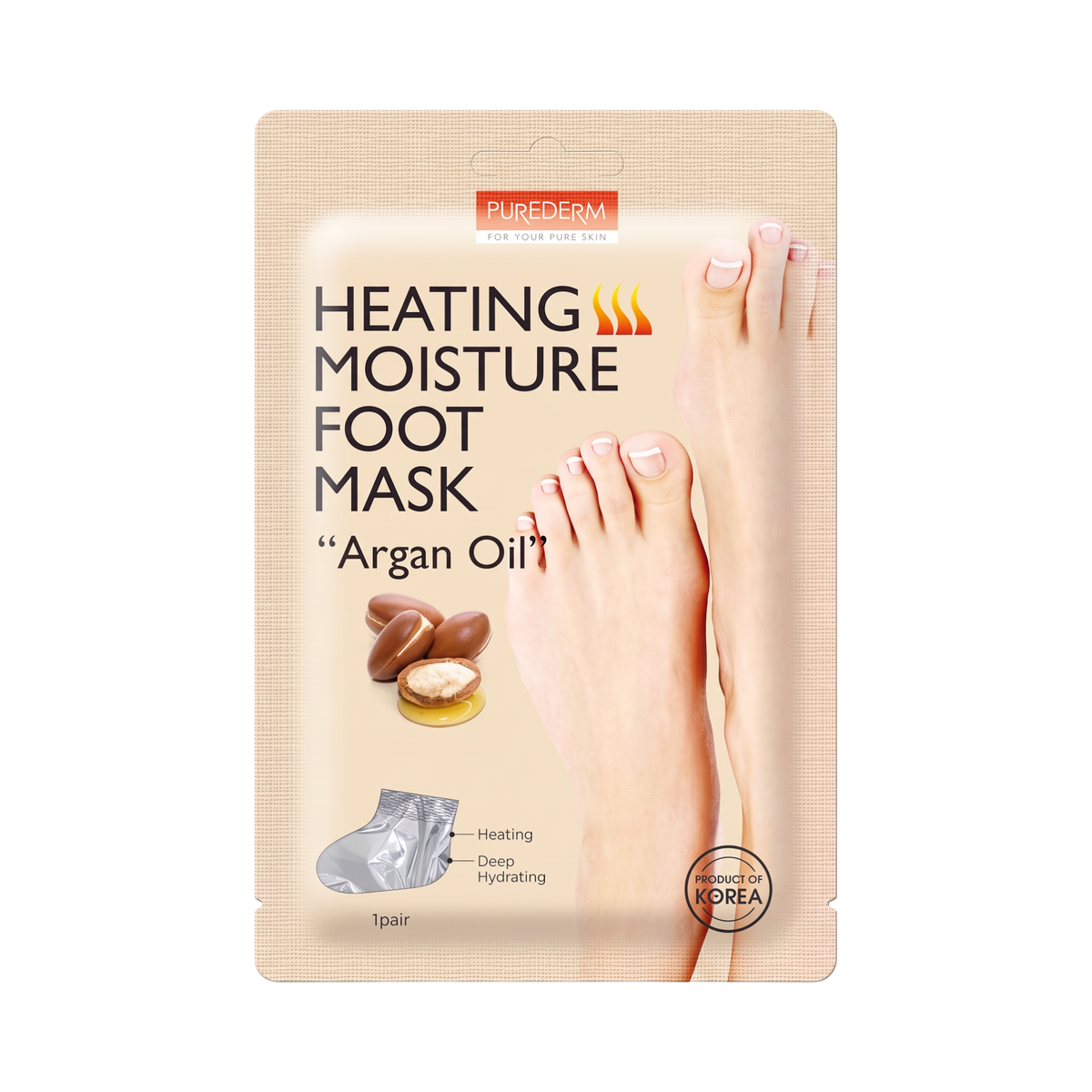Heating Moisture Foot Mask Argan Oil
