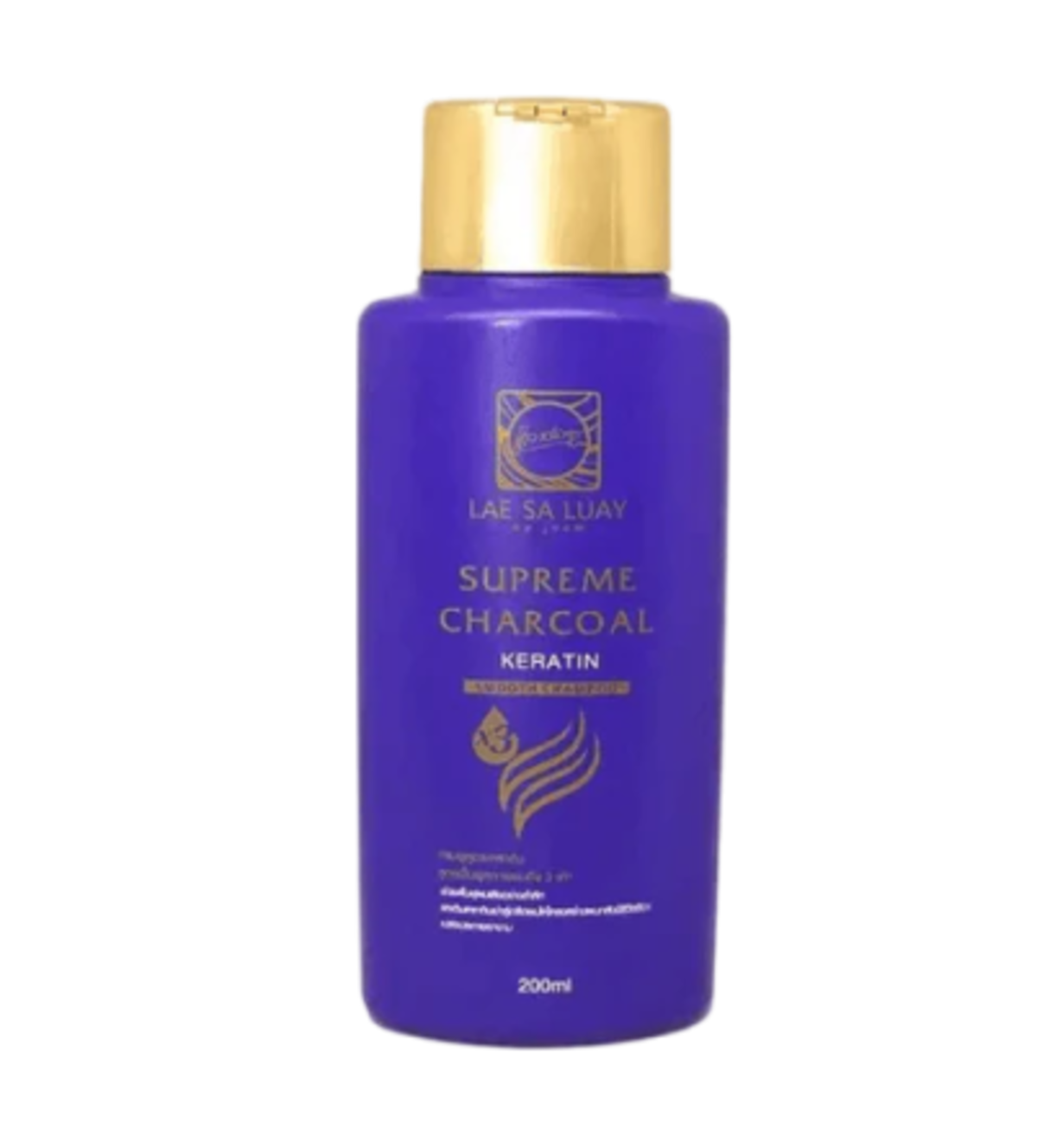 Shampoo-Lae Sa Luay-Supreme Charcoal Keratin Shampoo-U-200ML