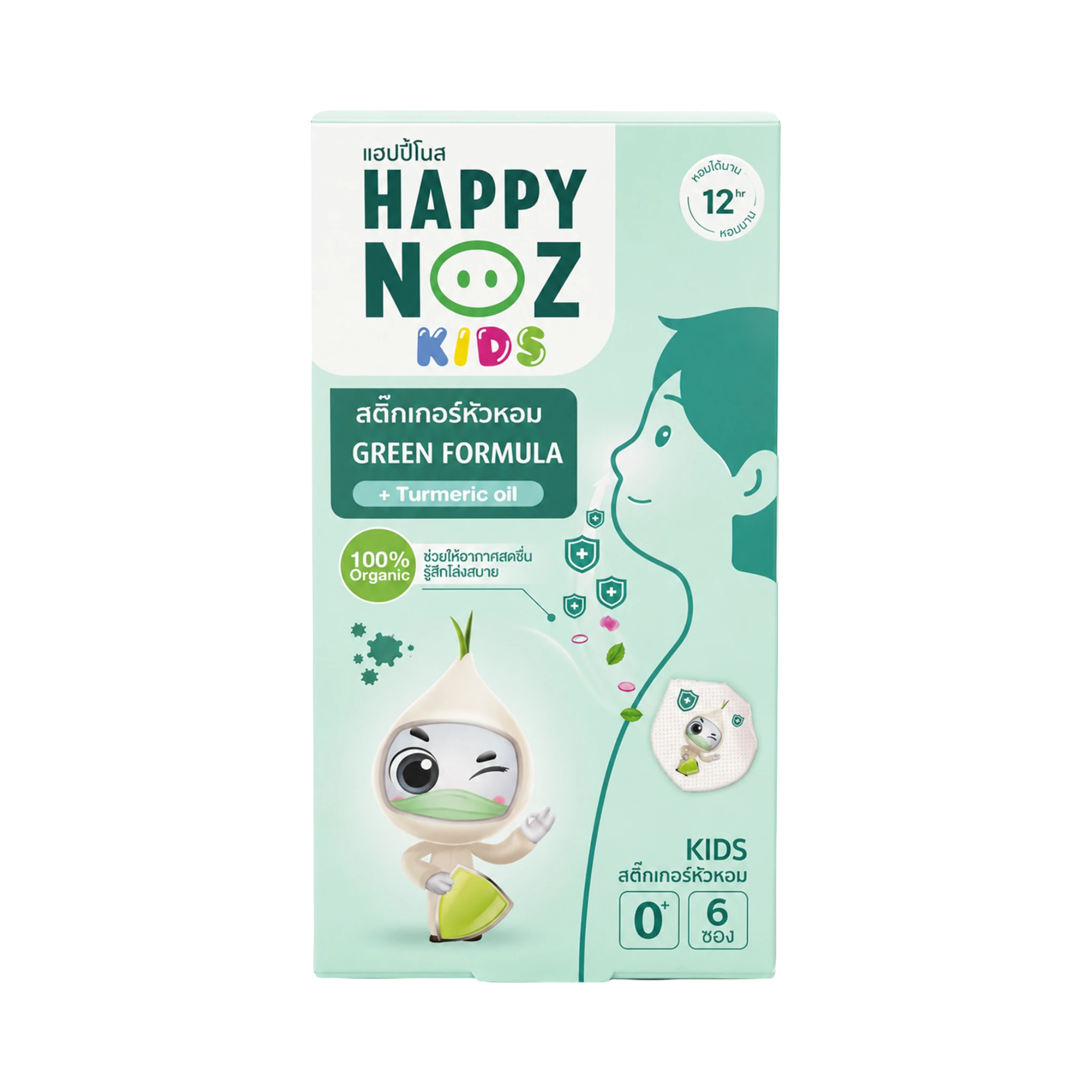 Runny Nose Relief Patch Green Formula + Turmeric Oil