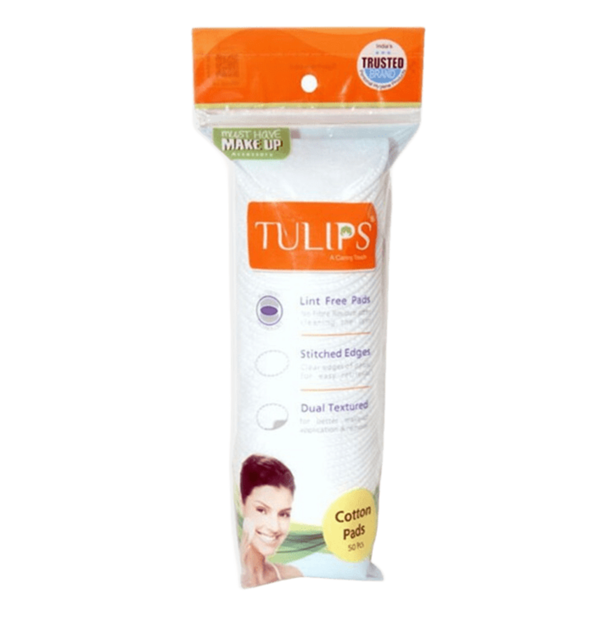 Cotton Pads-Tulips-Round Facial Cotton Pads-F-50PCS