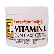 ModaBodyShop Vitamin E Skin Care Cream in a 4oz white jar for moisturizing dry skin on face, hands, and body.